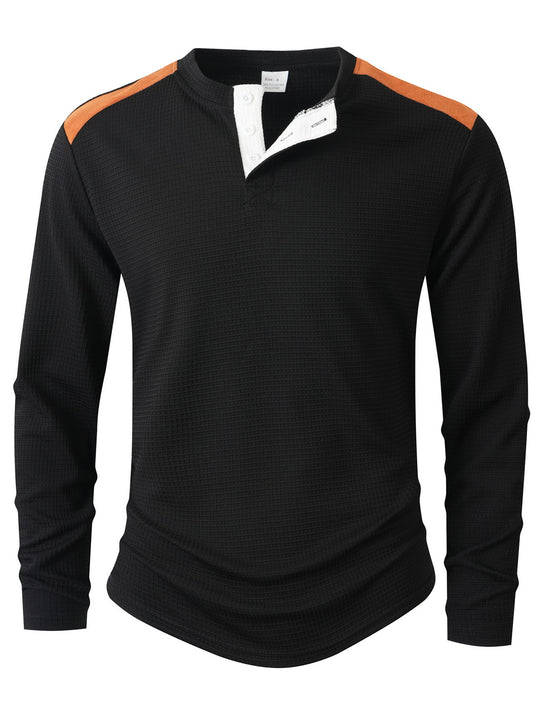 Herren Langarmshirt mit einzigartigem Strukturdesign EB