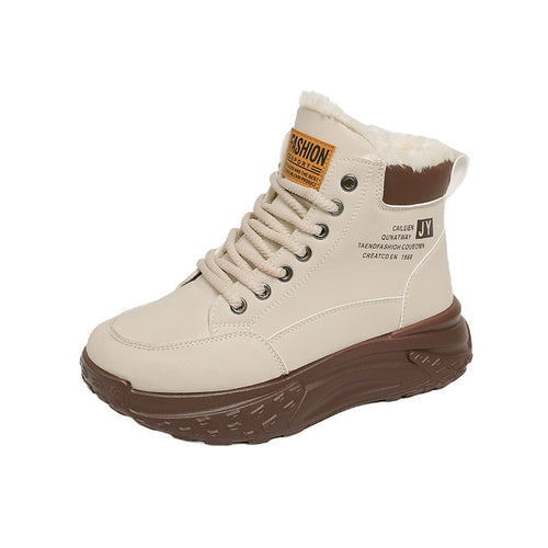 Damen Winterliche Schnürboots mit kuscheligem Innenfutter und rutschfester Sohle EB
