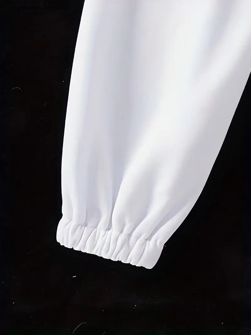 Damen Bequeme Freizeit-Hose mit Gummizug und seitlichen Taschen EB