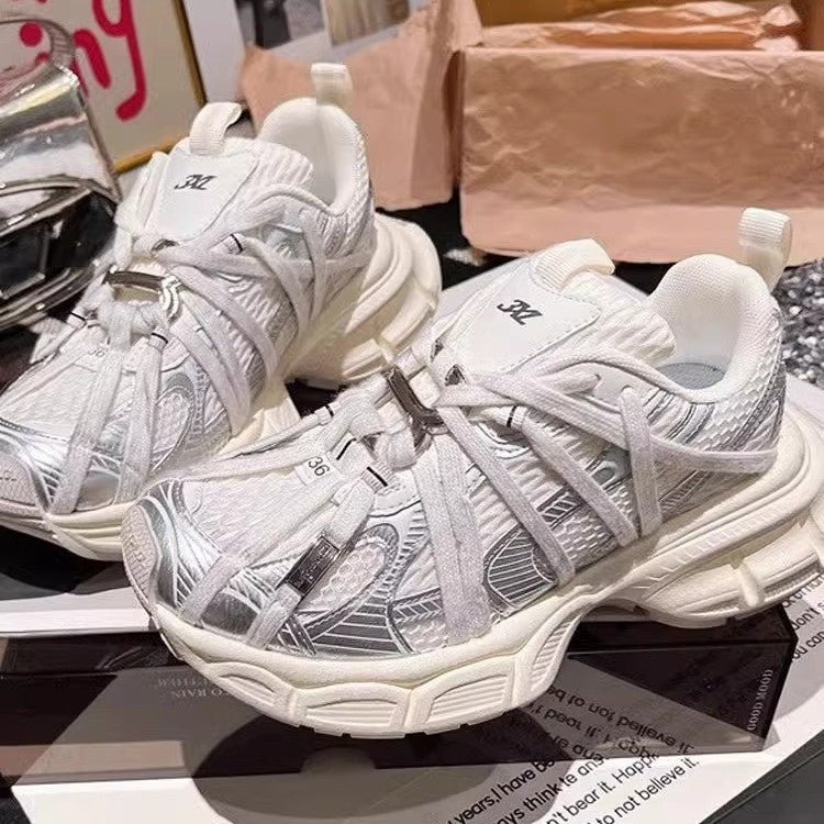 Damen Sportliche Sneakers mit innovativem Schnellschnürsystem und atmungsaktivem Obermaterial EB