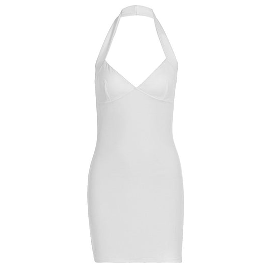 Damen Etuikleid mit Halterneck und figurbetontem Design EB