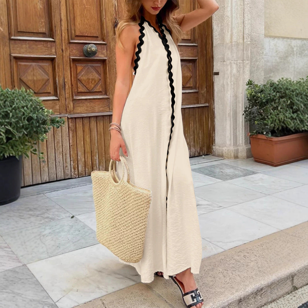 Damen Maxikleid mit raffinierten Schrägen und charmanten Trageeigenschaften EB