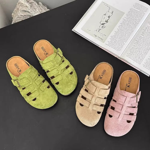 Damen Clogs mit modischem Riemendesign und weichem Innenfutter EB
