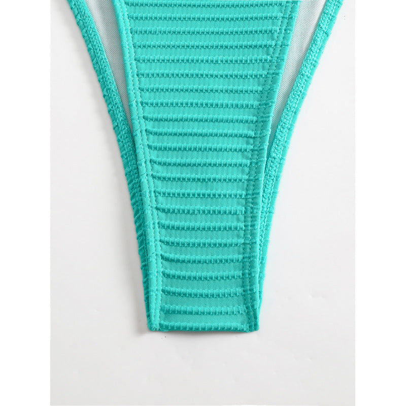 Damen Triangel-Bikini mit verstellbaren Trägern und seitlichen Schnüroptionen EB
