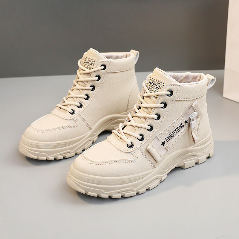 Damen modische High-Top Sneakers mit strapazierfähigem Obermaterial und optimaler Dämpfung EB