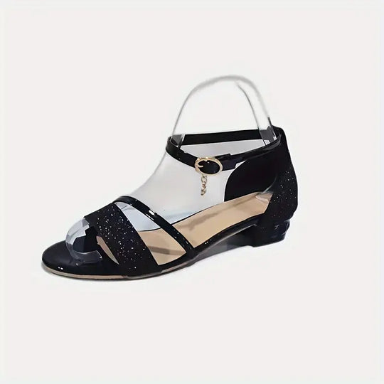 Damen Glitzernde Absatzsandalen EB