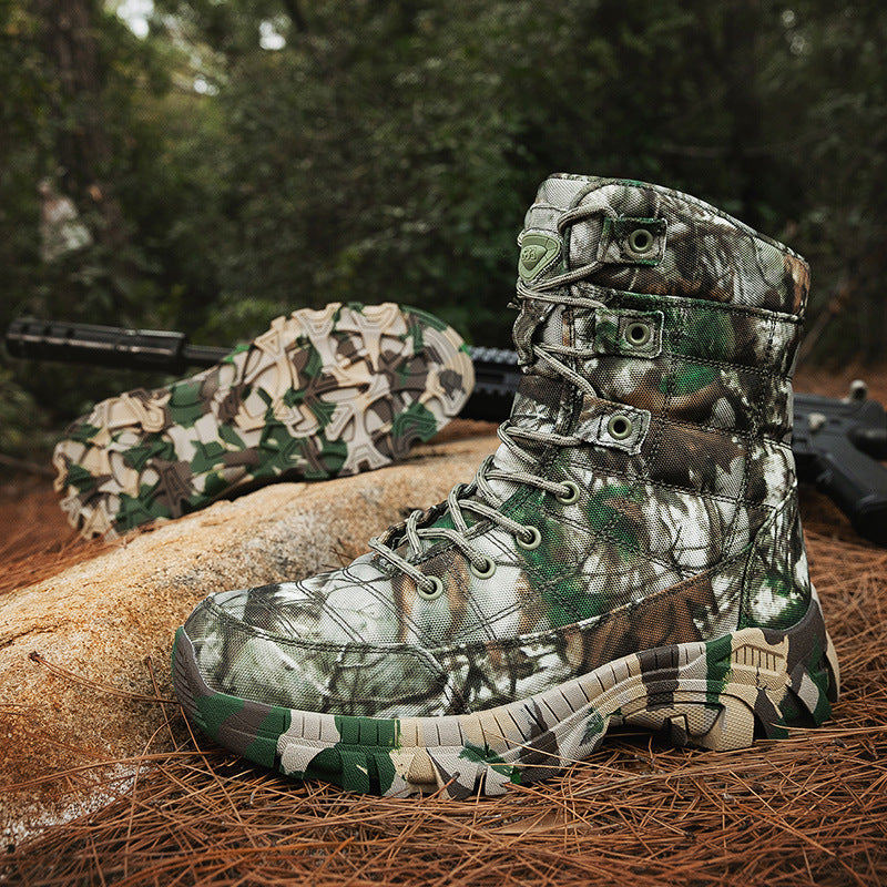 Herren militärische Camo Stiefel EB