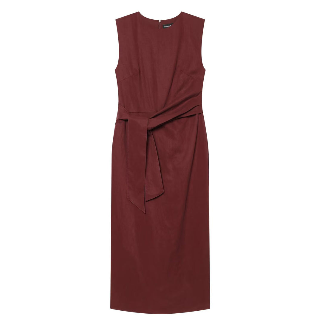 Damen Wickelkleid mit langem Saum EB