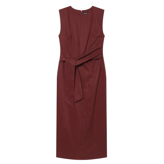 Damen Wickelkleid mit langem Saum EB
