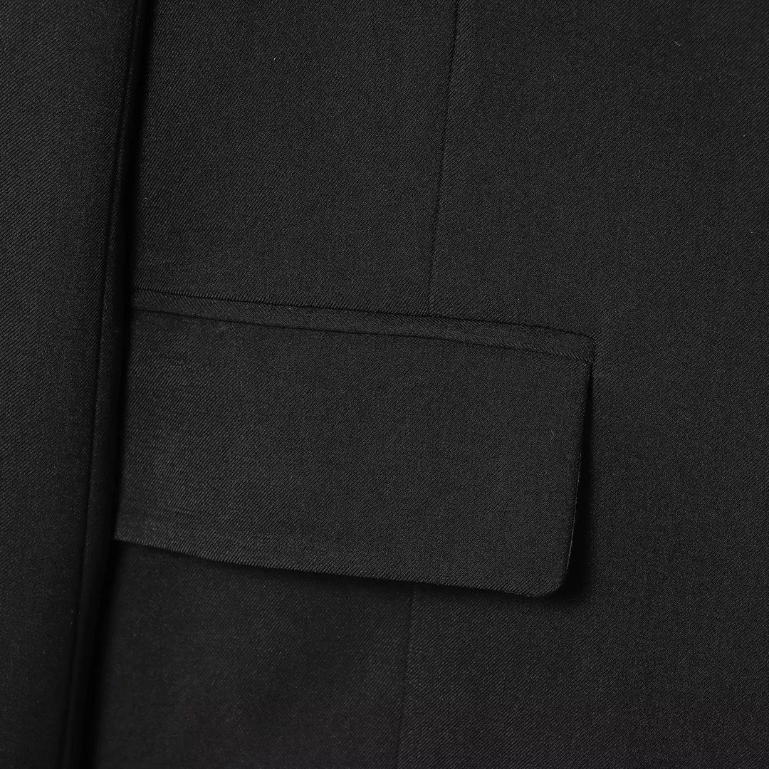 Damen elegante Wickeljacke mit dekorativem Satin-Bindeband EB