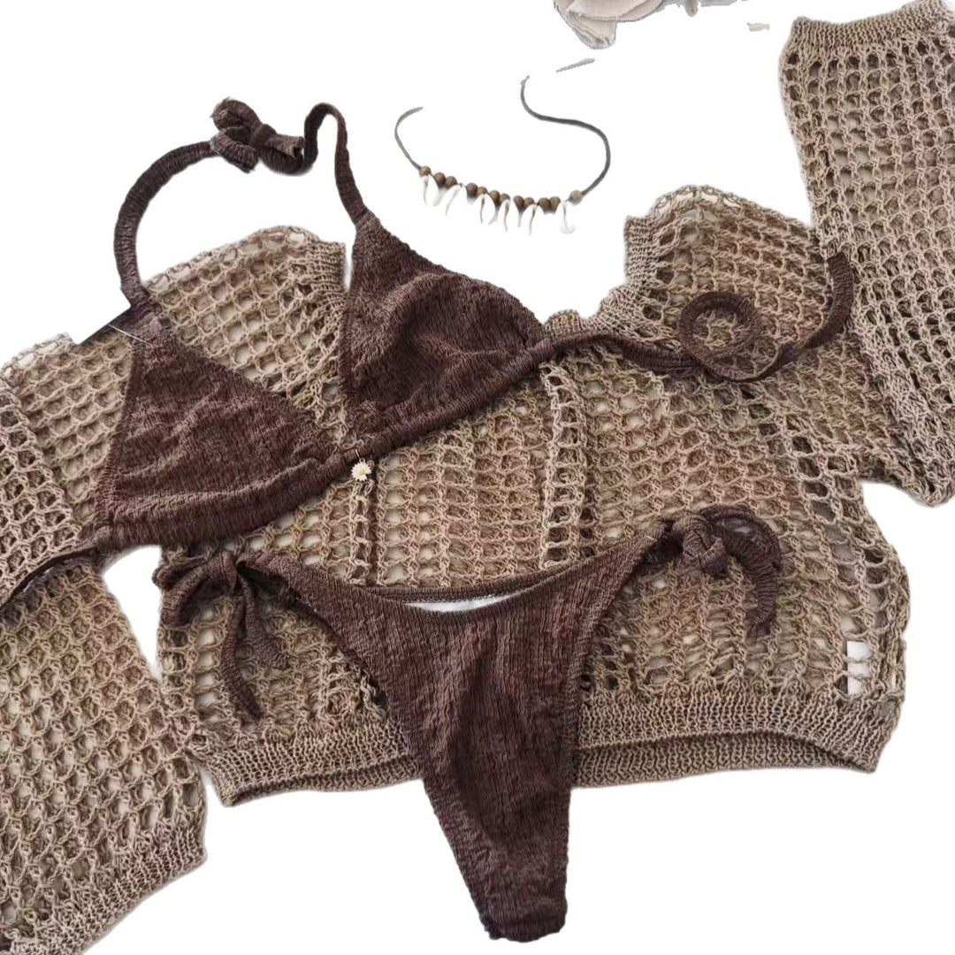 Damen Bikiniset mit transparenter Overlayer EB