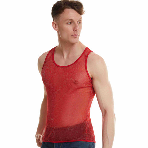 Herren Sportliches Netz-Tanktop EB