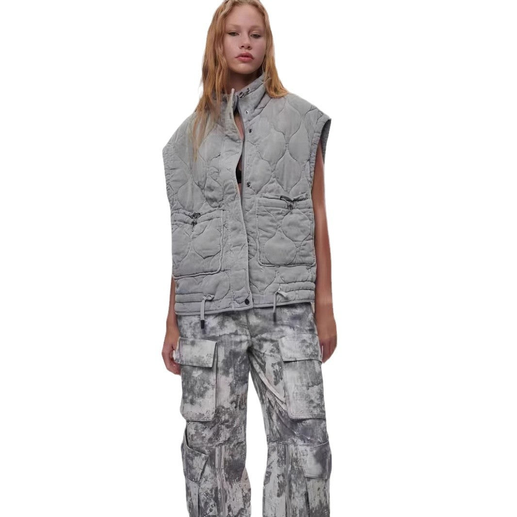 Damen Steppweste mit praktischen Taschen EB