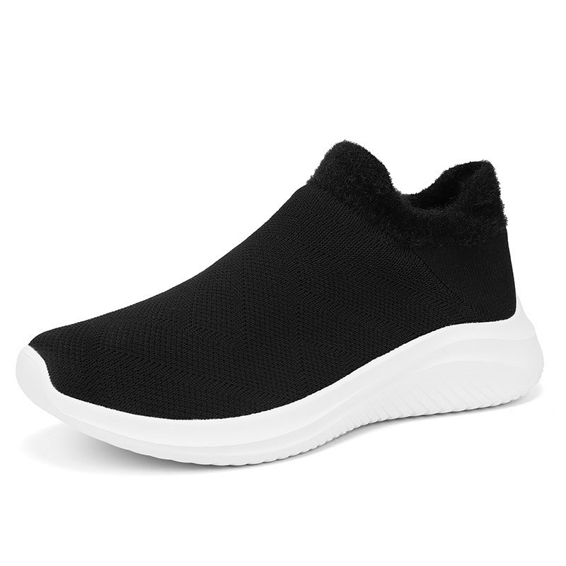 Damen Bequeme Slip-On Sneakers mit warmem Innenfutter EB