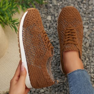 Damen atmungsaktive und flexible Netz-Sneaker EB