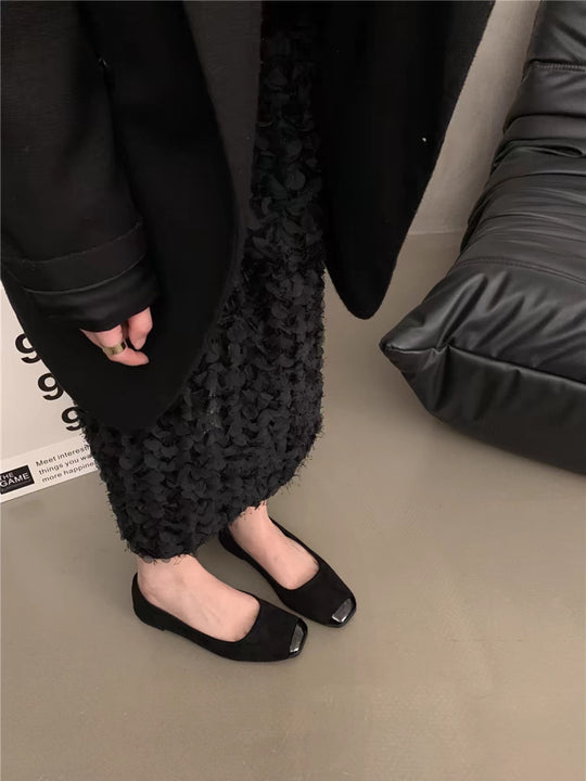 Damen Elegante und bequeme Ballerinas mit geschlossenen Zehen EB