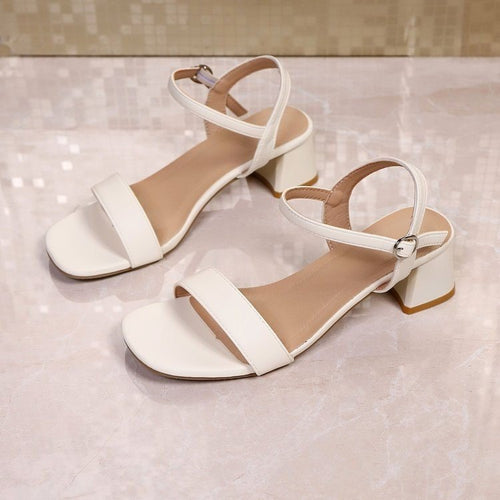 Damen elegante Slingbacks mit modischem Blockabsatz EB