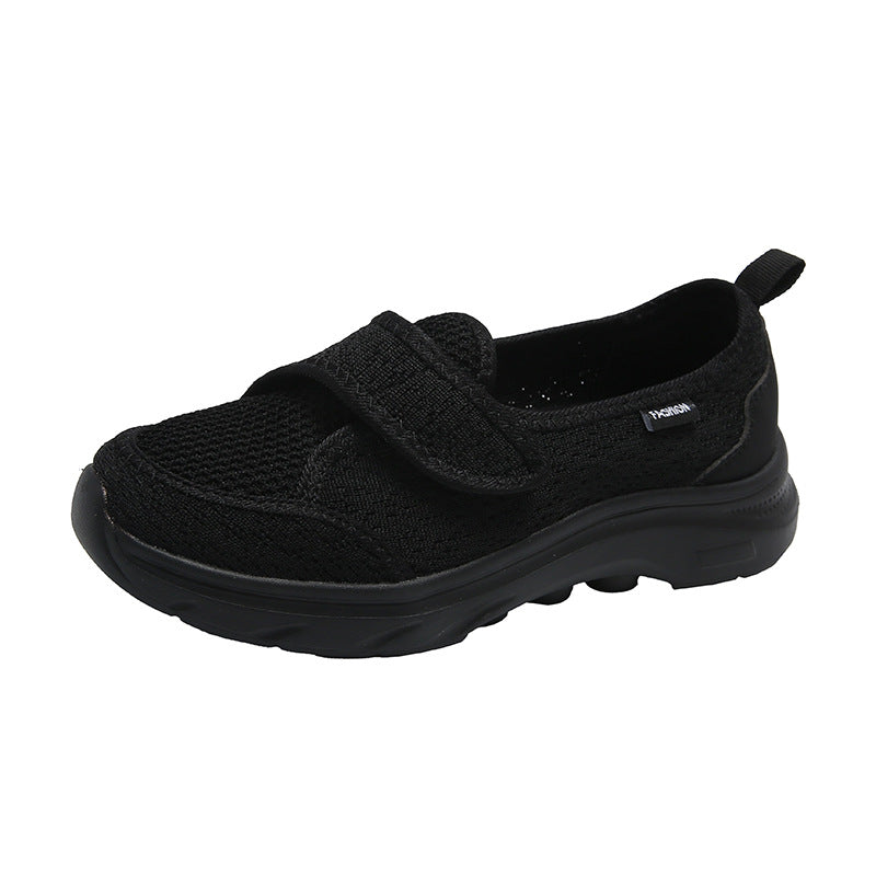 Damen Komfortable Slip-On Sneakers mit verstellbarem Klettverschluss EB