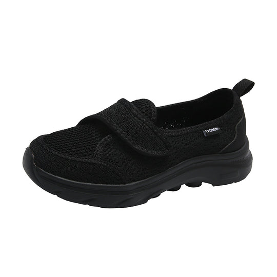 Damen Komfortable Slip-On Sneakers mit verstellbarem Klettverschluss EB