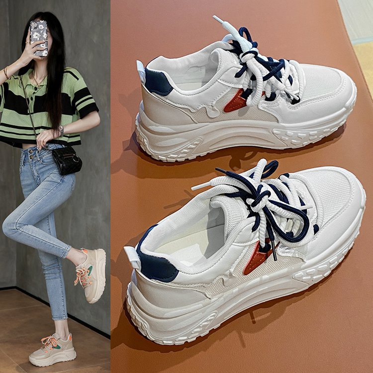 Damen Sportliche Sneakers mit atmungsaktiver Netzstruktur und flexibler Sohle EB