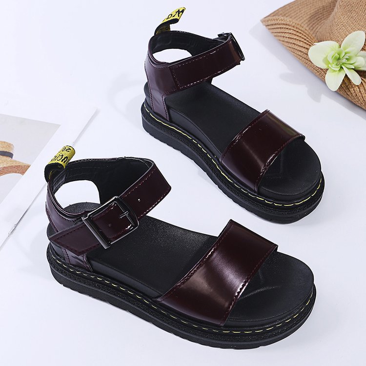 Damen Riemensandalen mit ergonomischem Fußbett und verstellbarem Schnallenverschluss EB