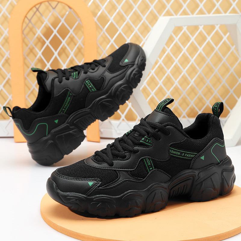 Damen Sportliche Sneakers im trendigen Chunky-Stil mit atmungsaktiven Mesh-Obermaterial und dämpfender Sohle EB