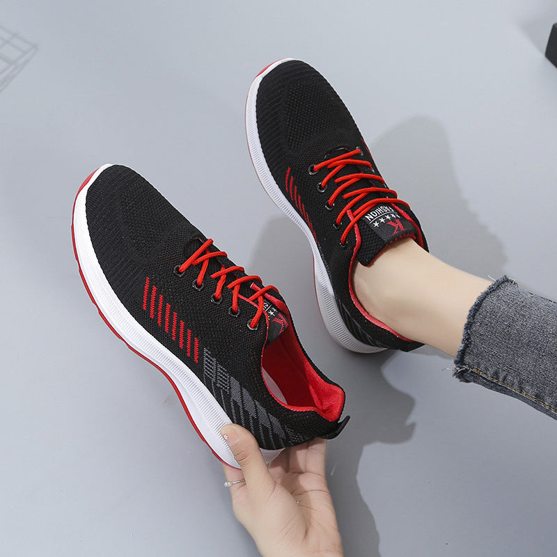 Damen Atmungsaktive Lauf-Sneaker mit elastischer Schnürung und dämpfender Sohle EB