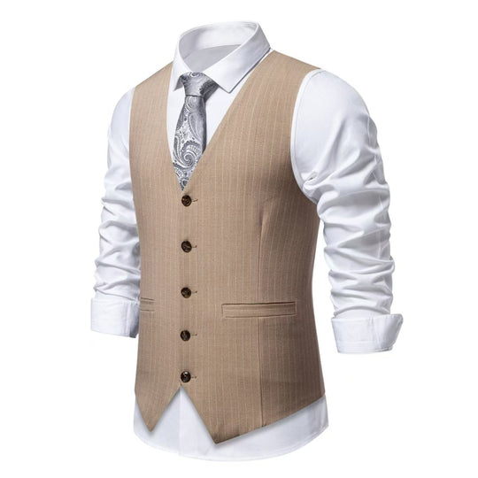Herren elegante Weste mit feinen Knopfdetails EB