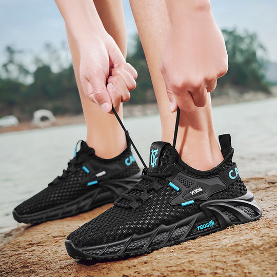 Damen Atmungsaktive Mesh-Sneaker mit dämpfender Sohle und hohem Tragekomfort EB