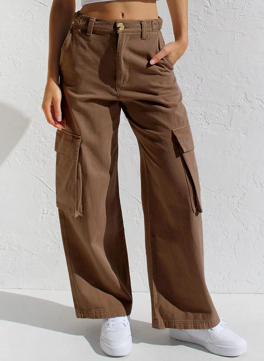 Damen Utility-Hose im Cargo-Stil EB