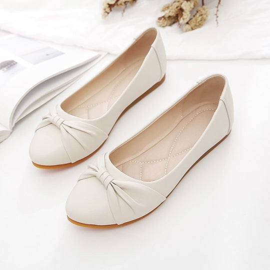 Damen Elegante Ballerinas mit modischem Knoten und weichem Innenfutter EB