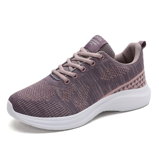 Damen Modische und atmungsaktive Sneaker mit flexiblem Mesh-Obermaterial EB
