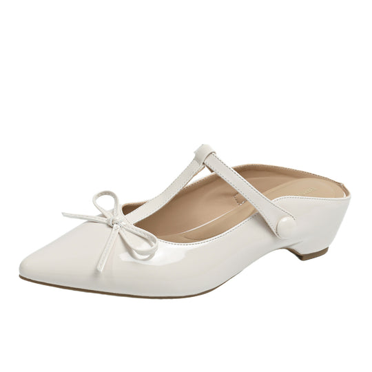 Damen Sling-Ballerinas mit eleganter Schleifen-Applikation und modischer Riemchenführung EB