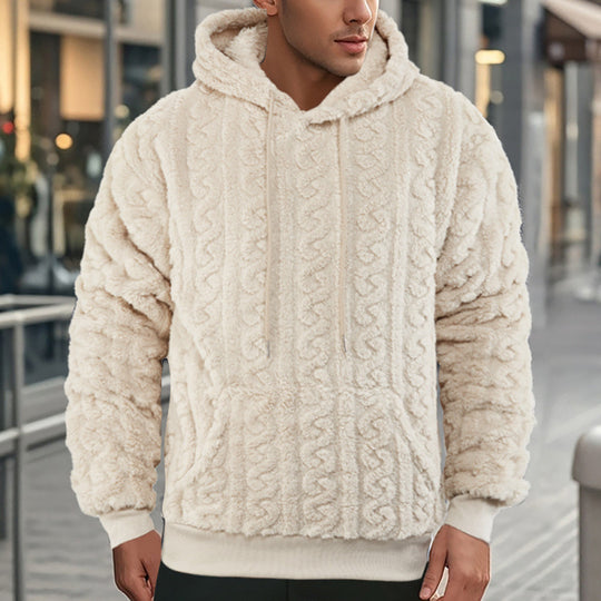 Damen Kuscheliger Fleece-Hoodie mit Strukturmuster EB