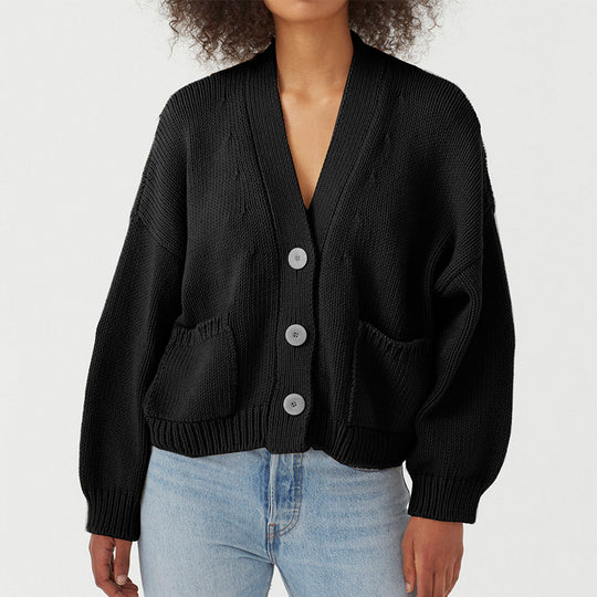 Damen Strickjacke mit praktischen Taschen EB