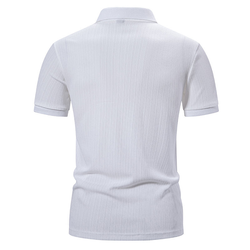 Herren modisches Kurzarm-Polohemd mit strukturiertem Design und hochwertigem Material EB