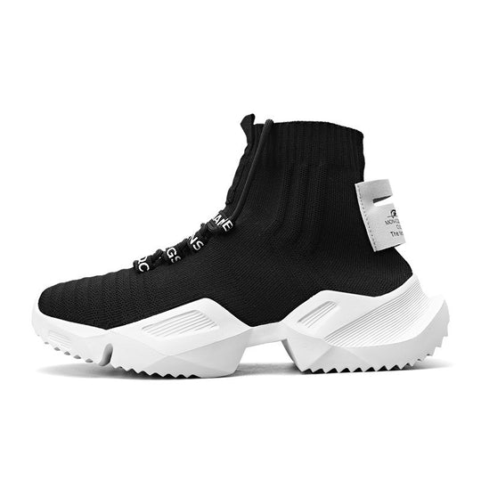 Damen High-Top Sneakers mit elastischem Strick und stylishem Design EB