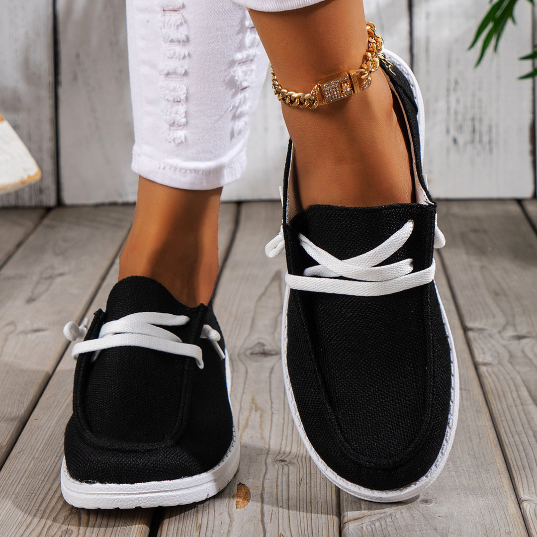 Damen Bequeme Slip-On Schuhe mit atmungsaktivem Obermaterial EB