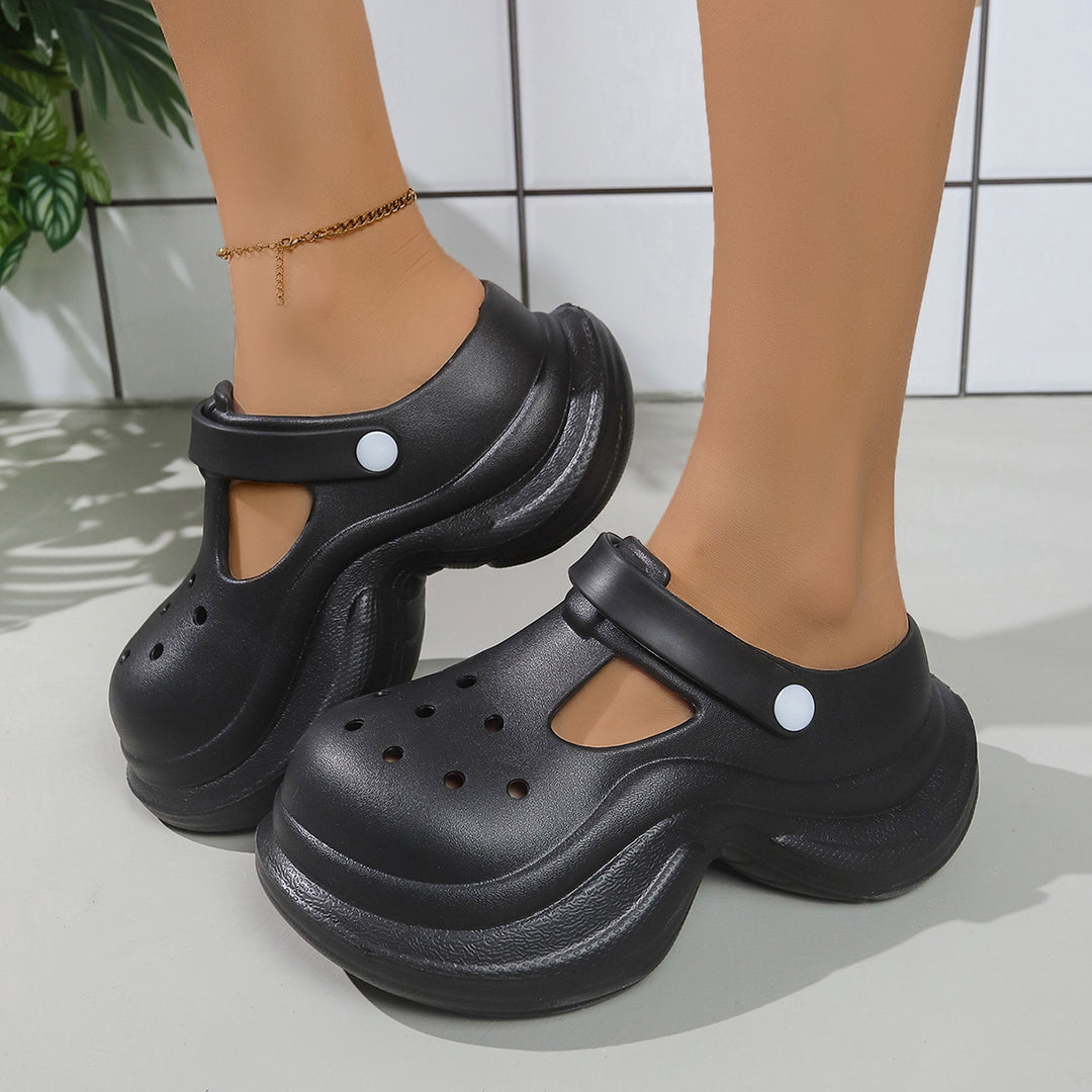 Damen Hochwertige Clogs mit ergonomischem Design und verstellbarem Riemen EB