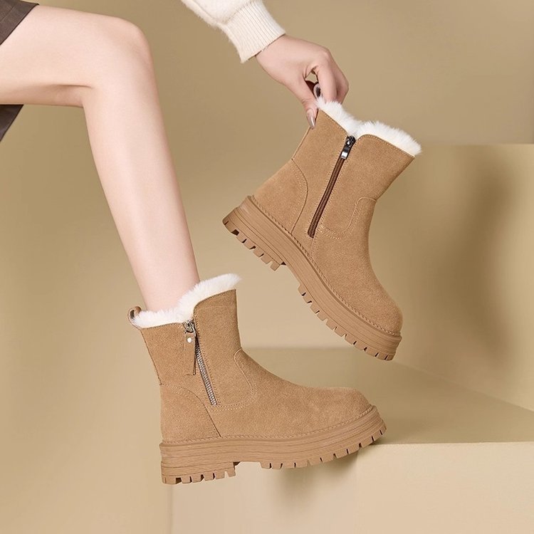 Damen Stiefeletten mit isolierendem Innenfutter und robustem Profilsohle EB