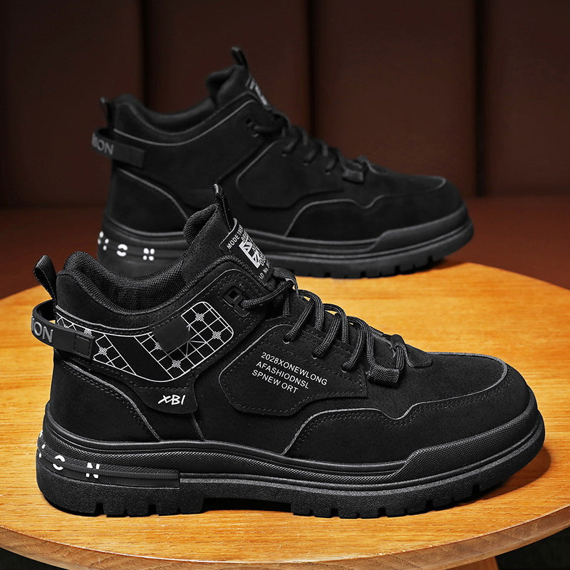 Damen sportliche High-Top Sneakers mit modernem Design und starker Profilsohle EB