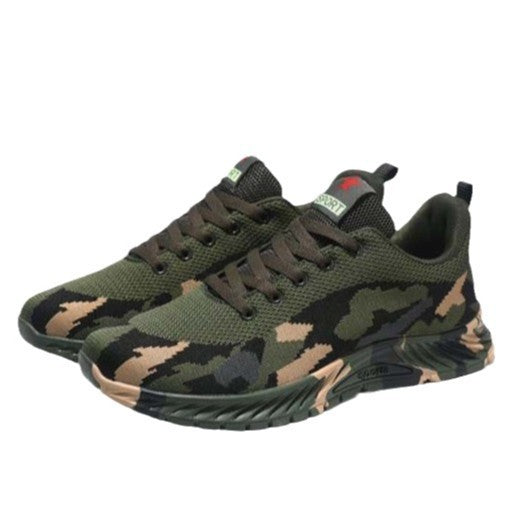 Damen Sportliche Laufschuhe mit Camouflage-Muster und flexibler Sohle EB