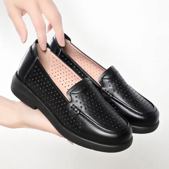 Damen Mokassins mit luftiger Perforation und gemütlichem Fußbett EB