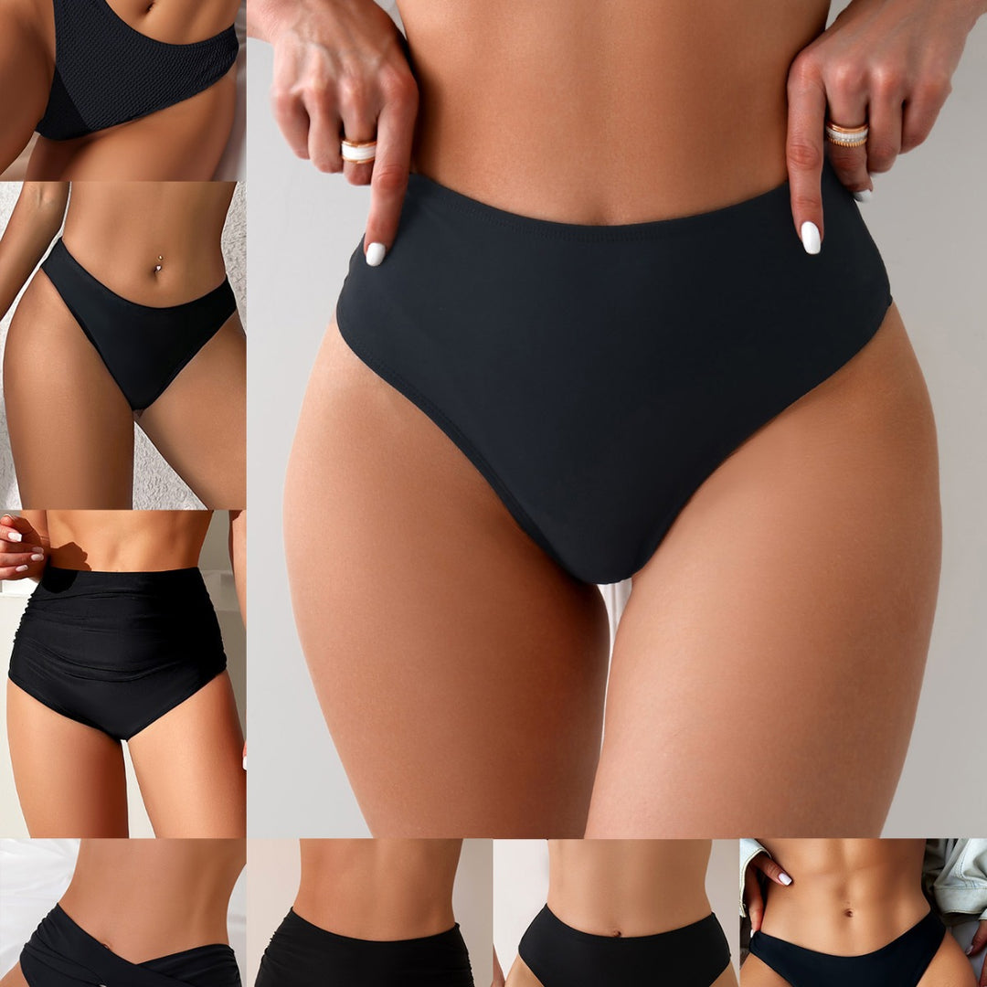 Damen Hochgeschnittene Bikini-Hose im minimalistischen Design mit komfortablem Bund EB