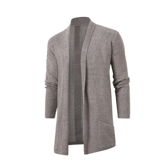 Damen Strickjacke mit offener Front und tiefem Kragen EB