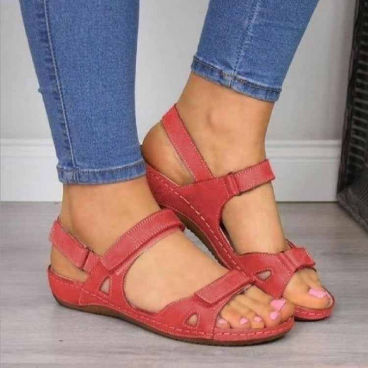 Damen Bequeme Badesandalen mit verstellbaren Riemen EB