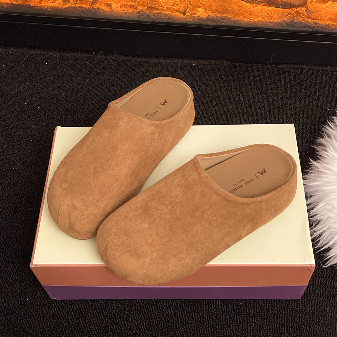 Damen Bequeme Clogs aus weichem Wildleder mit ergonomischem Fußbett EB