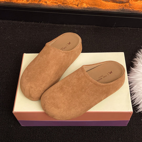 Damen Bequeme Clogs aus weichem Wildleder mit ergonomischem Fußbett EB