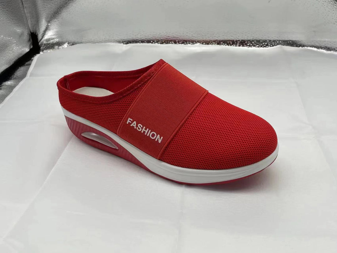 Damen Komfortable Clogs mit atmungsaktivem Netzdesign und gepolstertem Fußbett EB