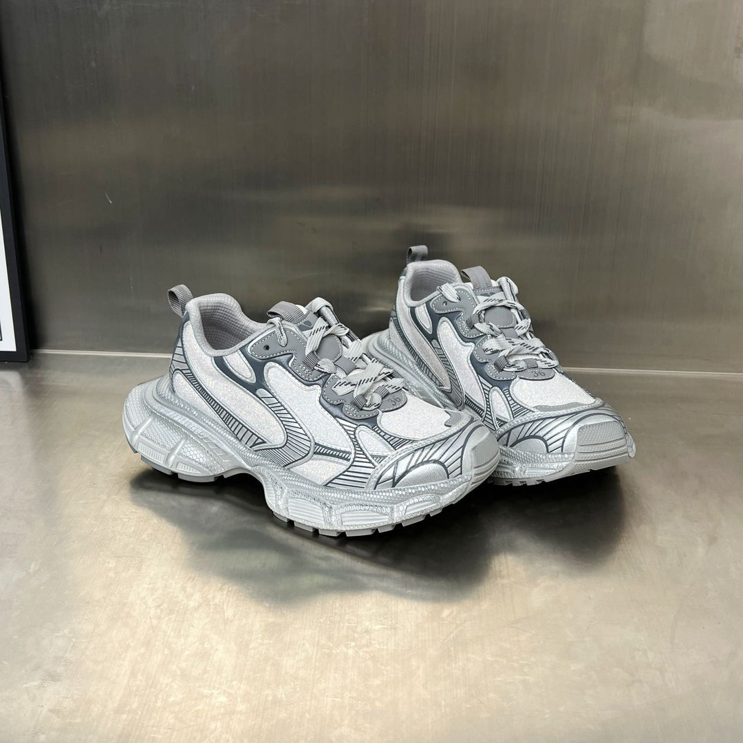 Damen Sportliche Multifunktions-Sneaker mit atmungsaktiver Mesh-Oberfläche und rutschfester Sohle EB